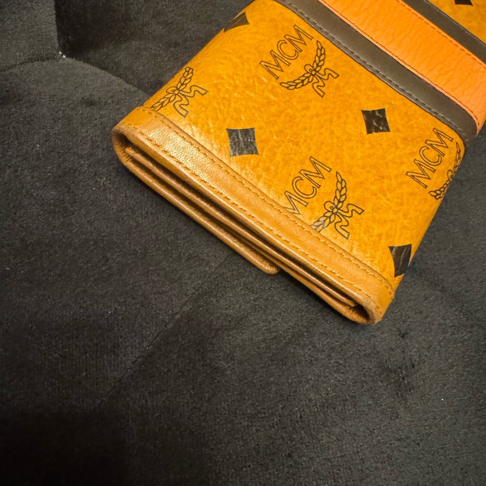 MCM Tan and Orange Wallet - Picture 3 of 8